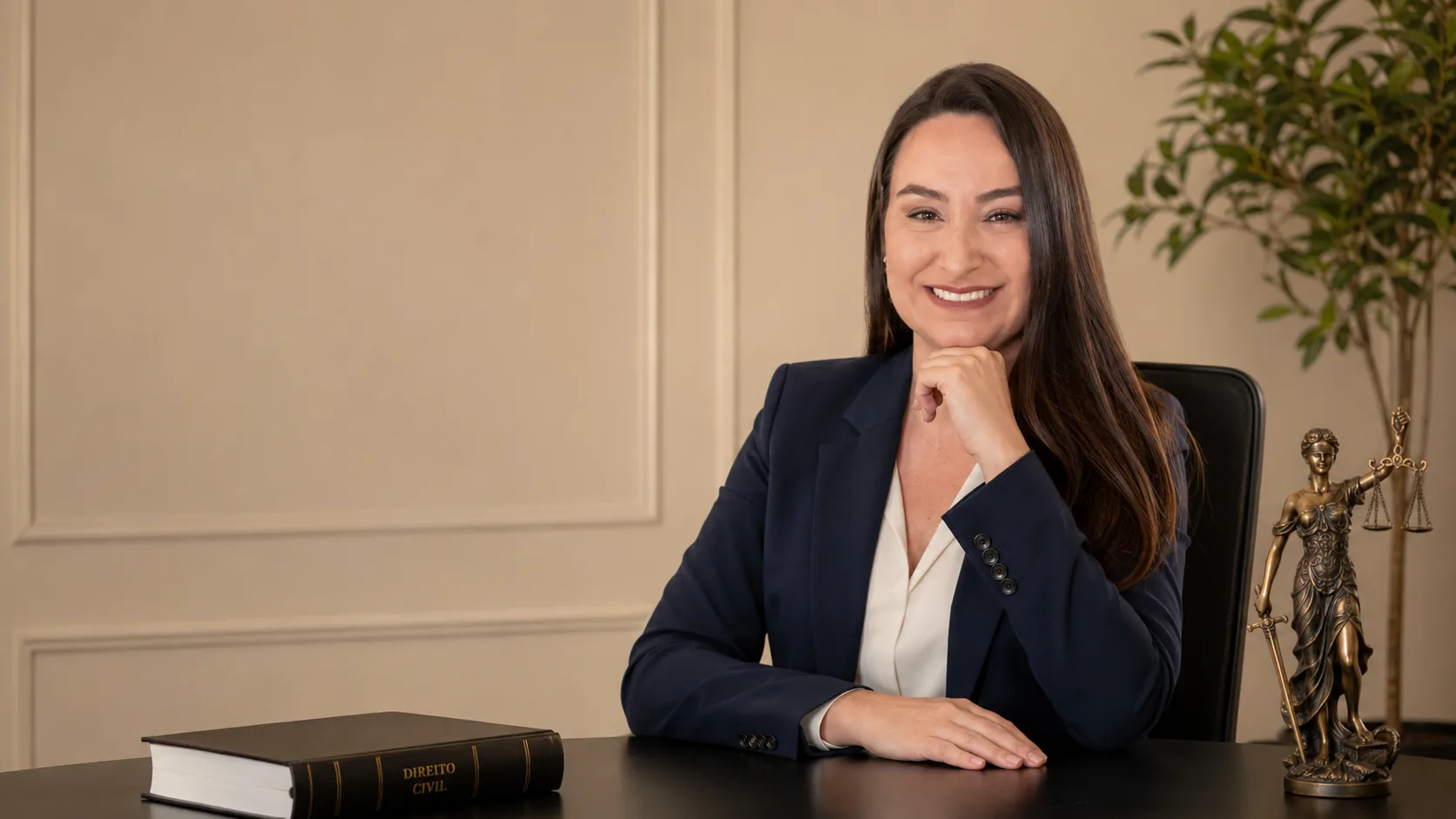 Dra. Noélle Garcia em seu escritório em Bauru/SP
